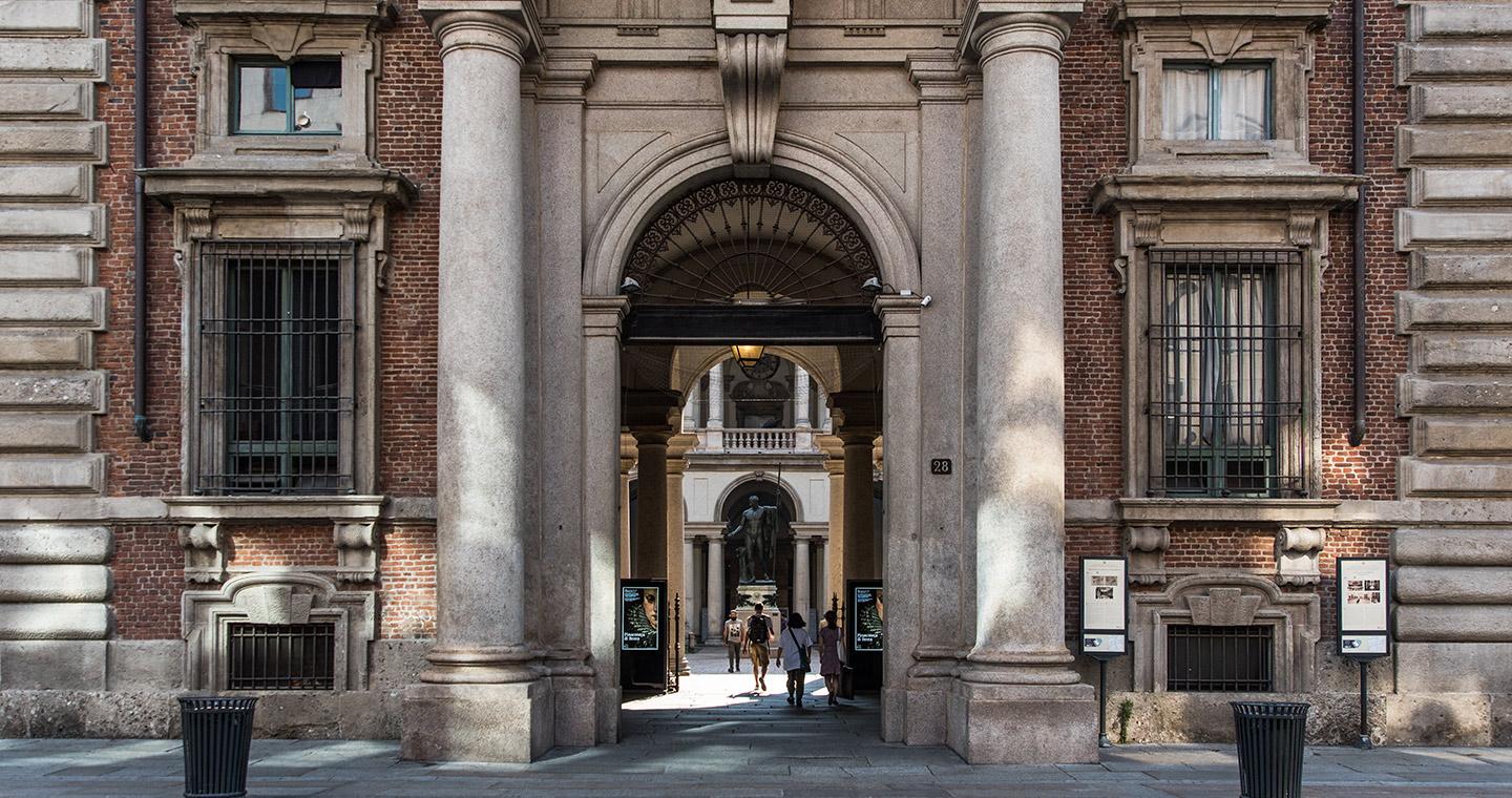 La Pinacoteca di Brera a Milano.