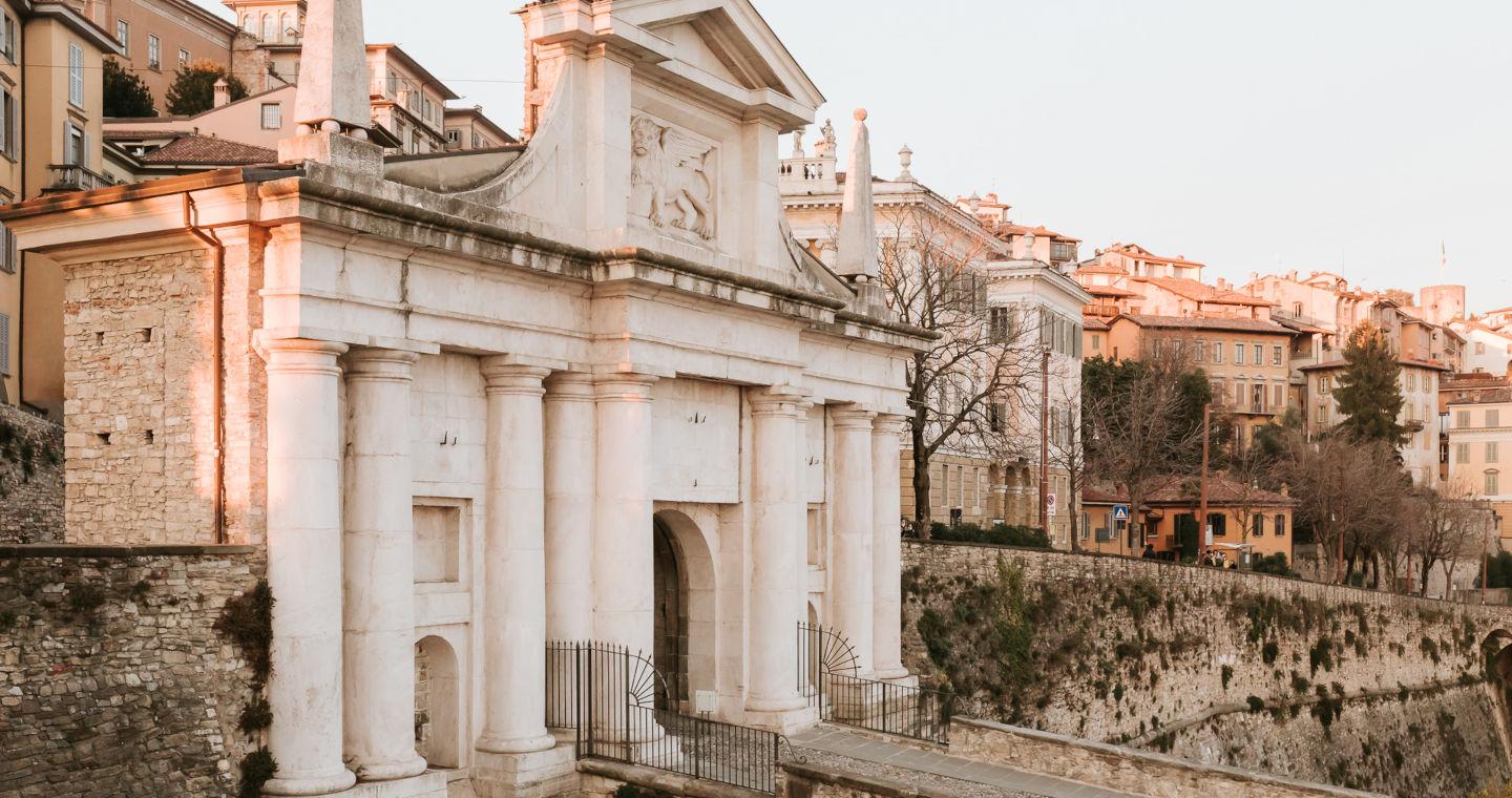 Porta San Giacomo, lungo le Mura Veneziane di Bergamo