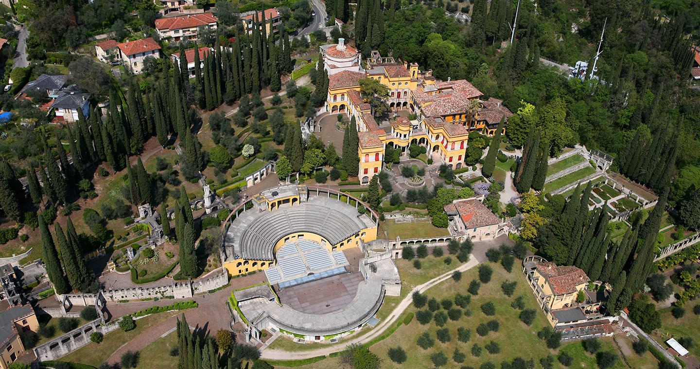 Il Vittoriale dall'alto