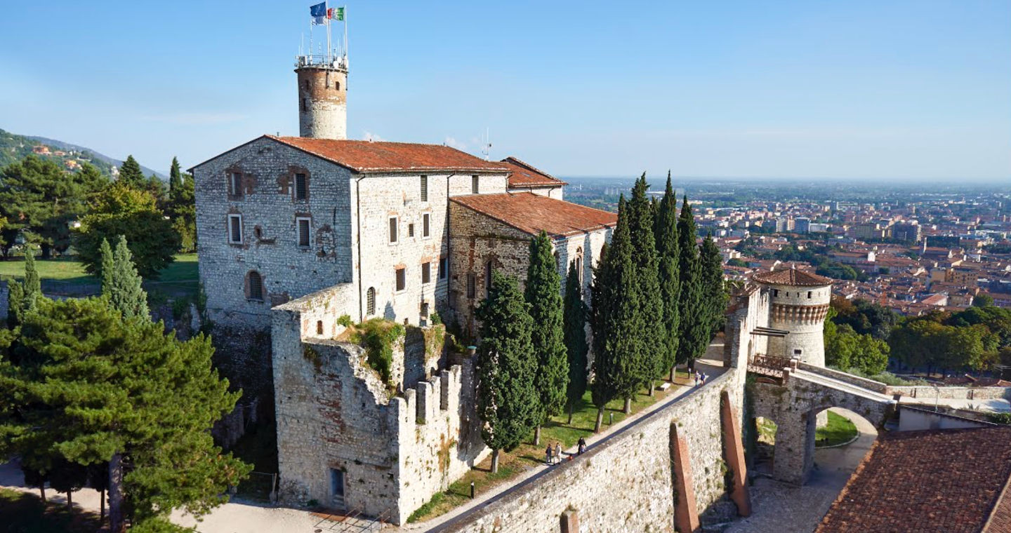 Veduta del Castello di Brescia, Mastio Visconteo XIV – XVI secolo