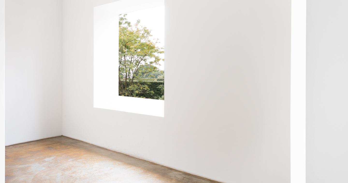 Installazione di Robert Irwin a Villa Panza, Varese.