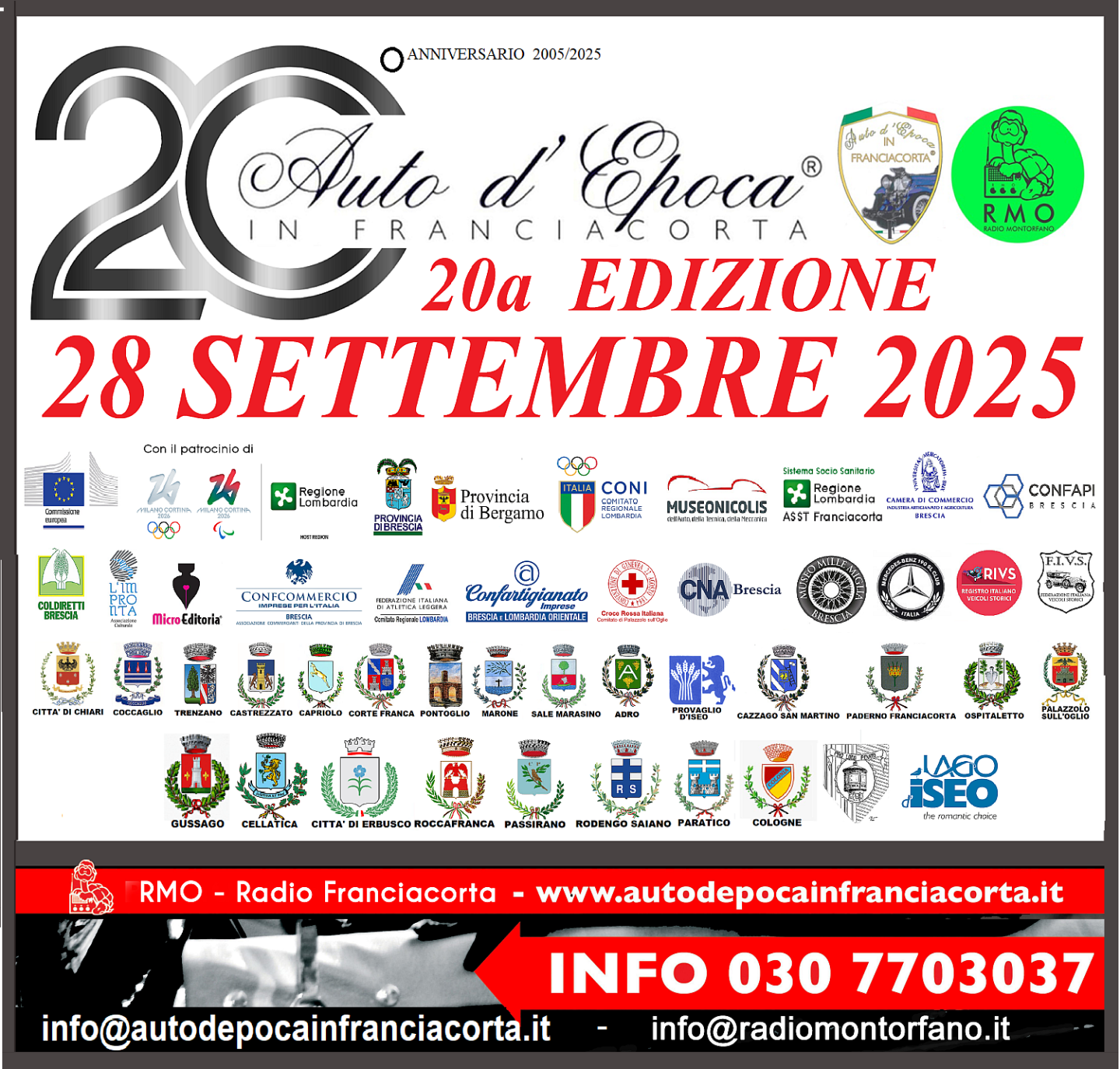 20° Raduno Auto d'Epoca in Franciascorta