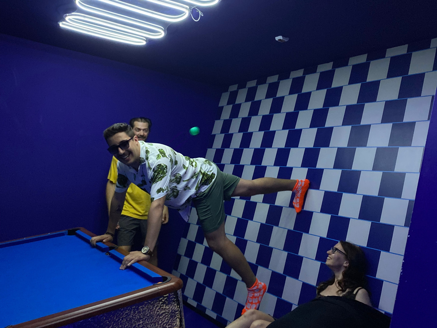 tilted room