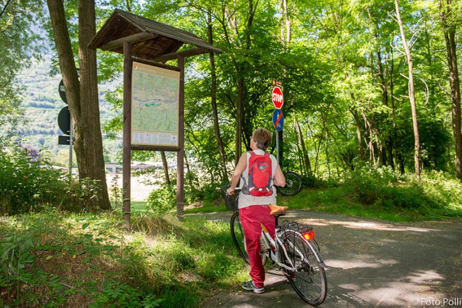 Two biking lanes among breathtaking landscapes