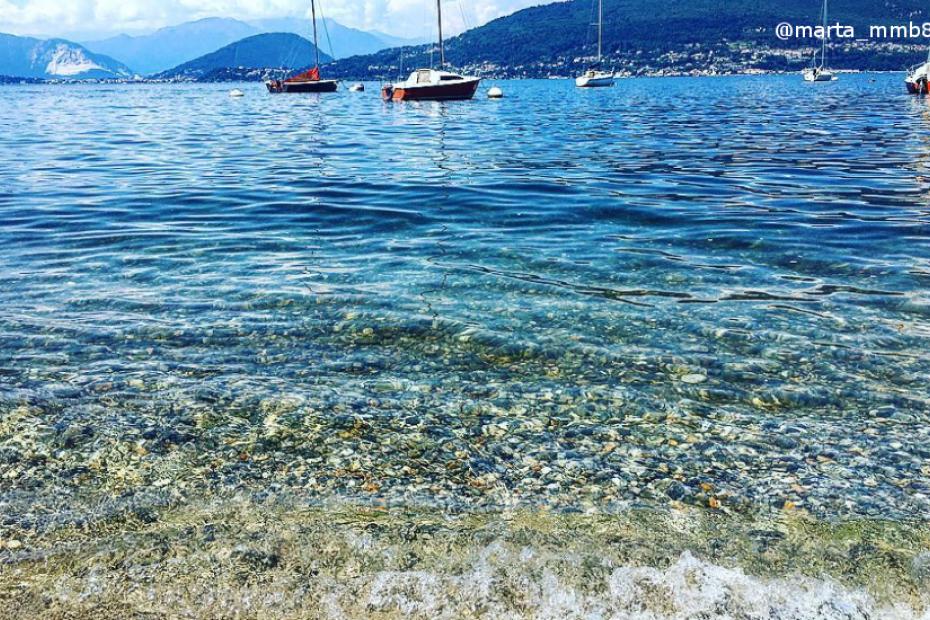 Spiaggia di Caldè a Castelveccana (VA) - Lago Maggiore