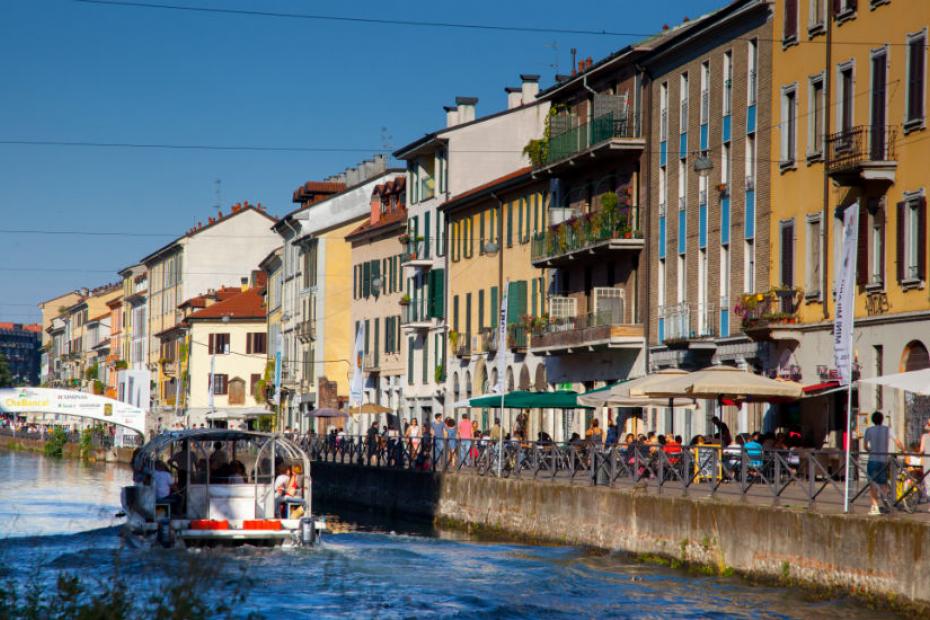 Eine Bootsfahrt auf den Navigli ist auch möglich