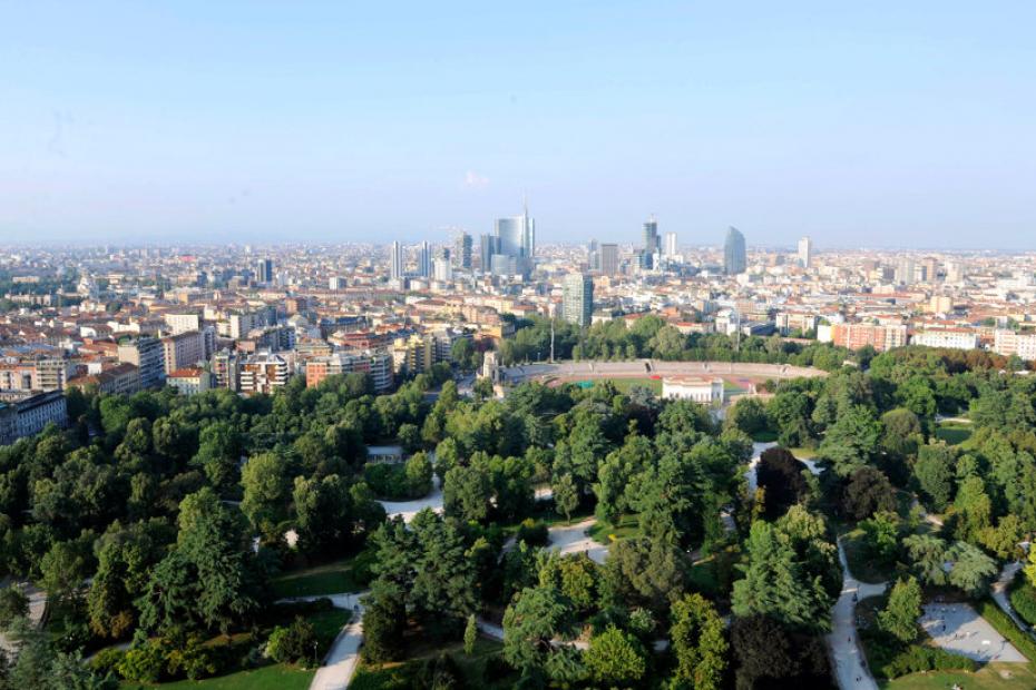 Admire Milan from above