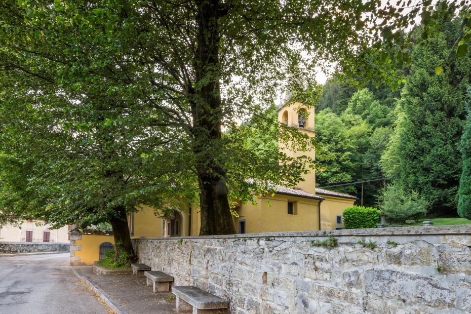 Santuario dalle caratteristiche pareti gialle
