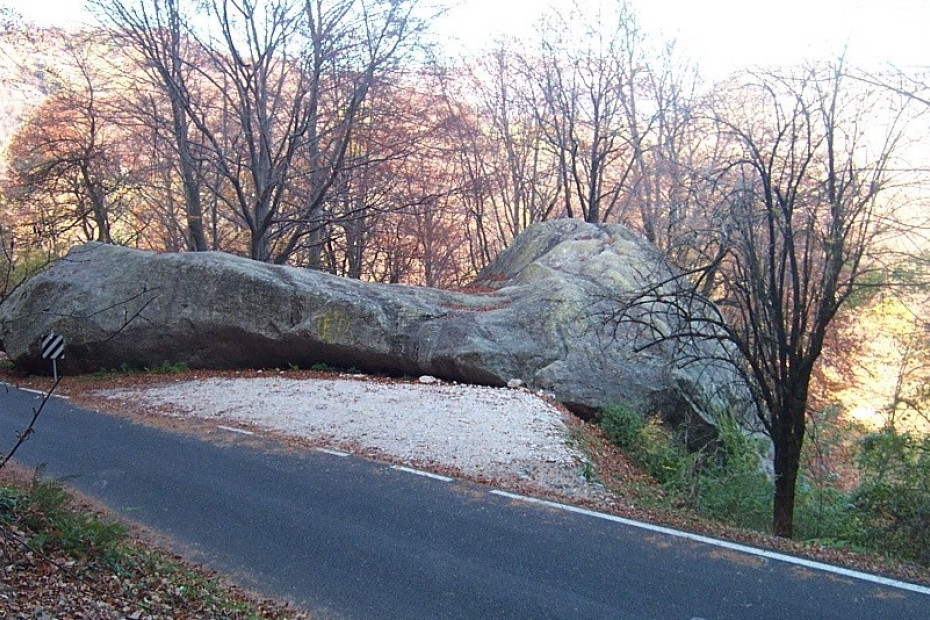 Enorme masso erratico di ghiandone