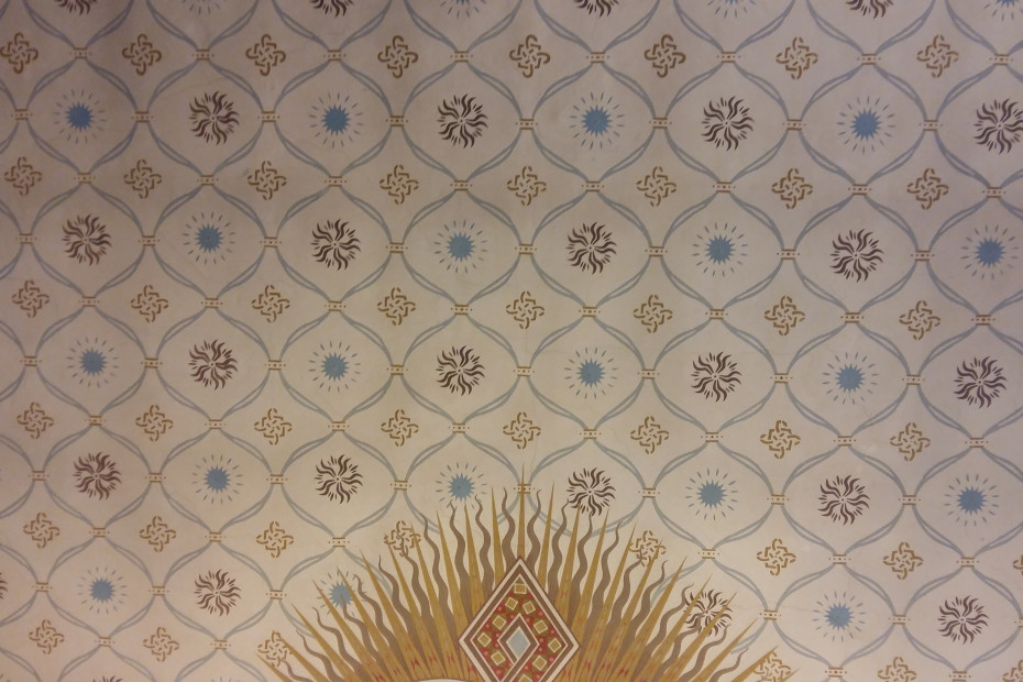 Decorazione del soffitto dell'Aula del Consiglio Comunale