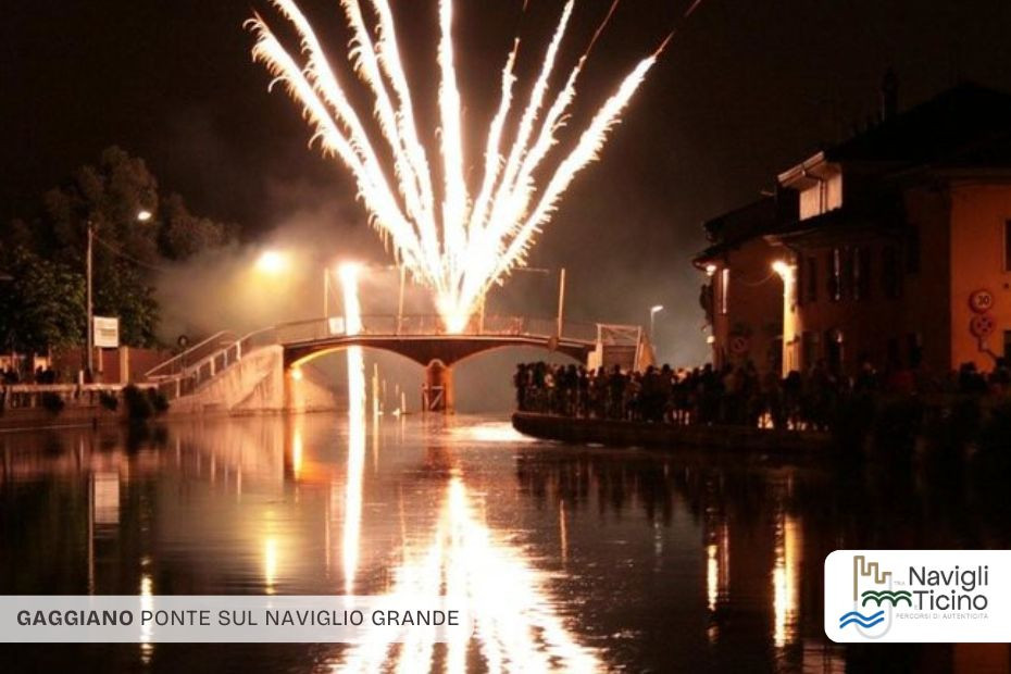 Gaggiano, ponte sul Naviglio Grande