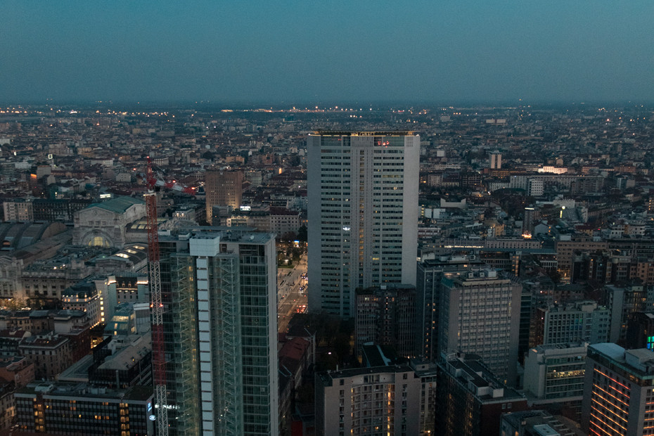 The view from the Belvedere of Palazzo Lombardia 