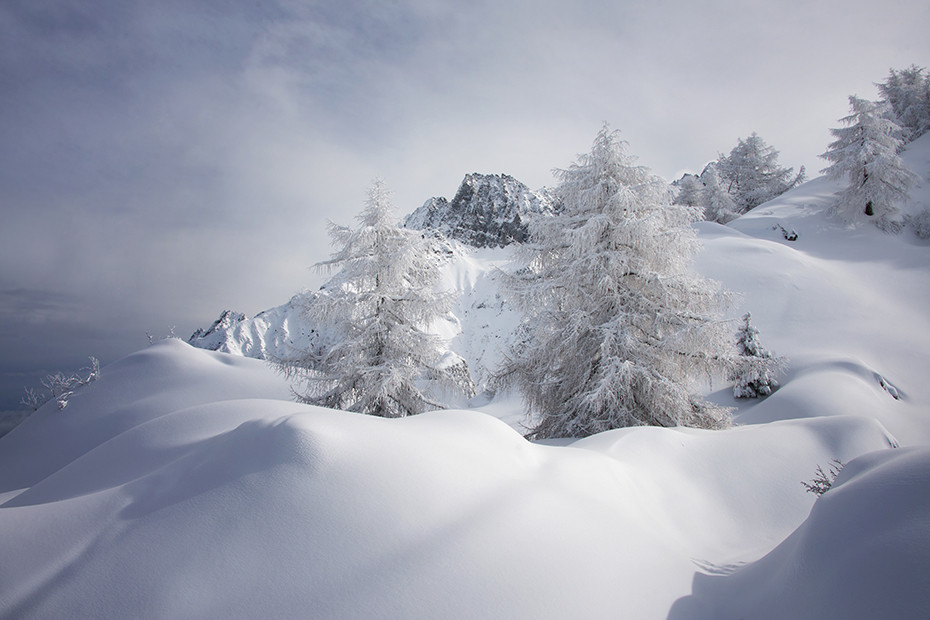 La magia del Castellaccio innevato