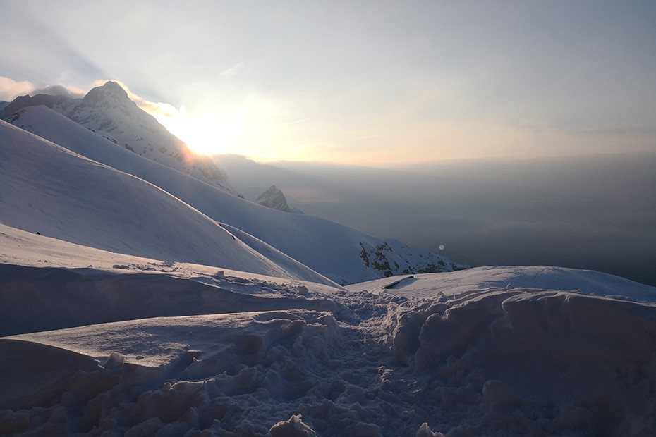 L'alba al Pizzo Tre Signori 