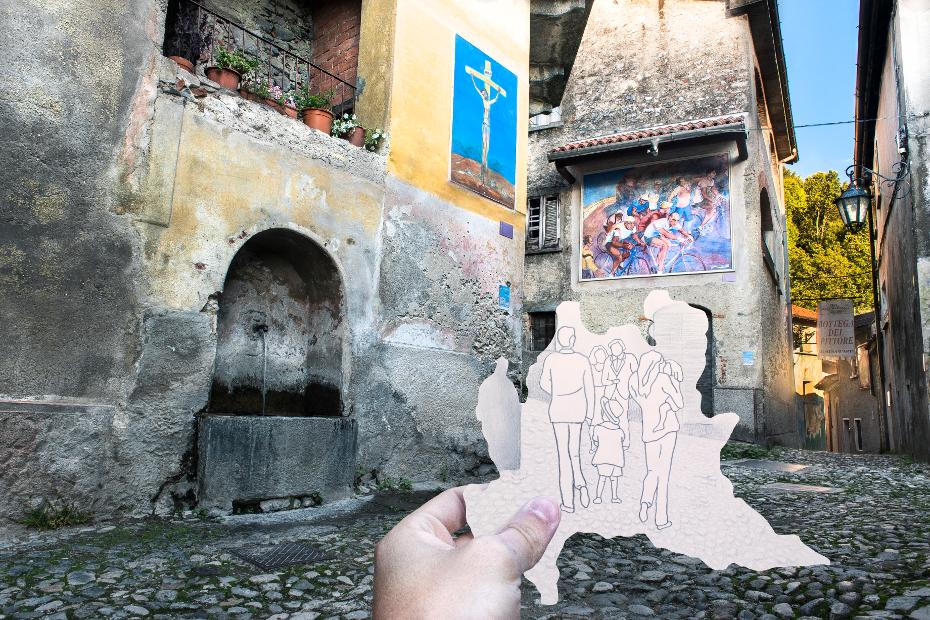 6. Sus pueblos están pintados