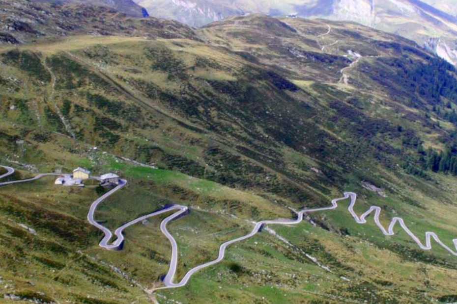 The Spluga Pass between Italy and Switzerland