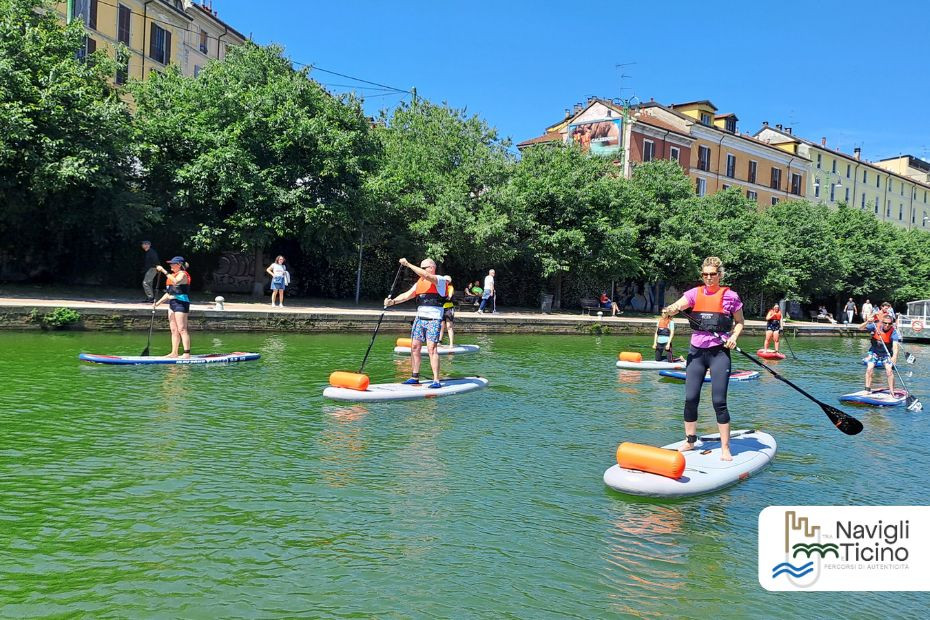In SUP lungo Naviglio Grande