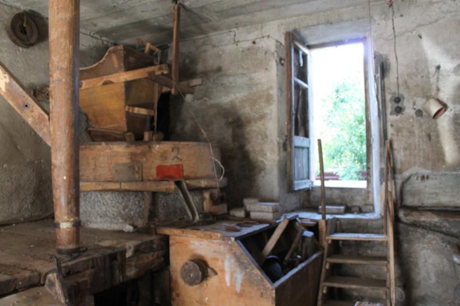 Mulino Faustino: uno scorcio dell’interno del mulino
