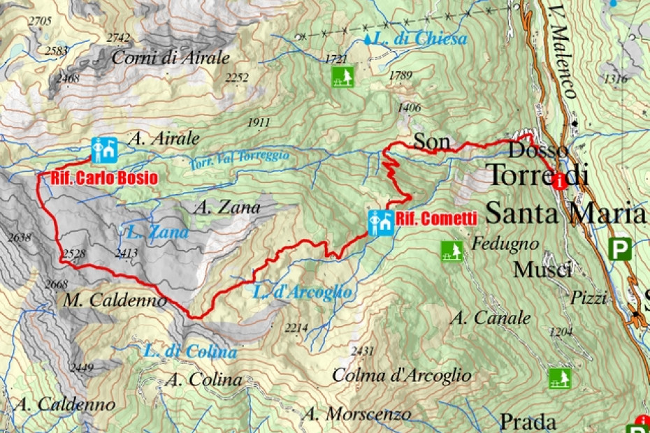 1. Torre di Santa Maria - Rifugio Bosio