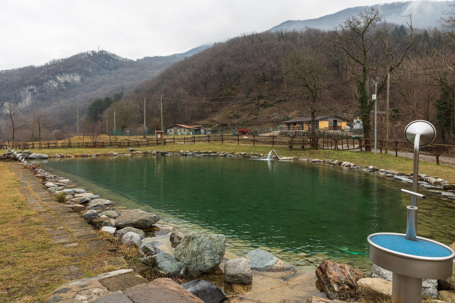 Laghetto di Visino con giochi d'acqua.