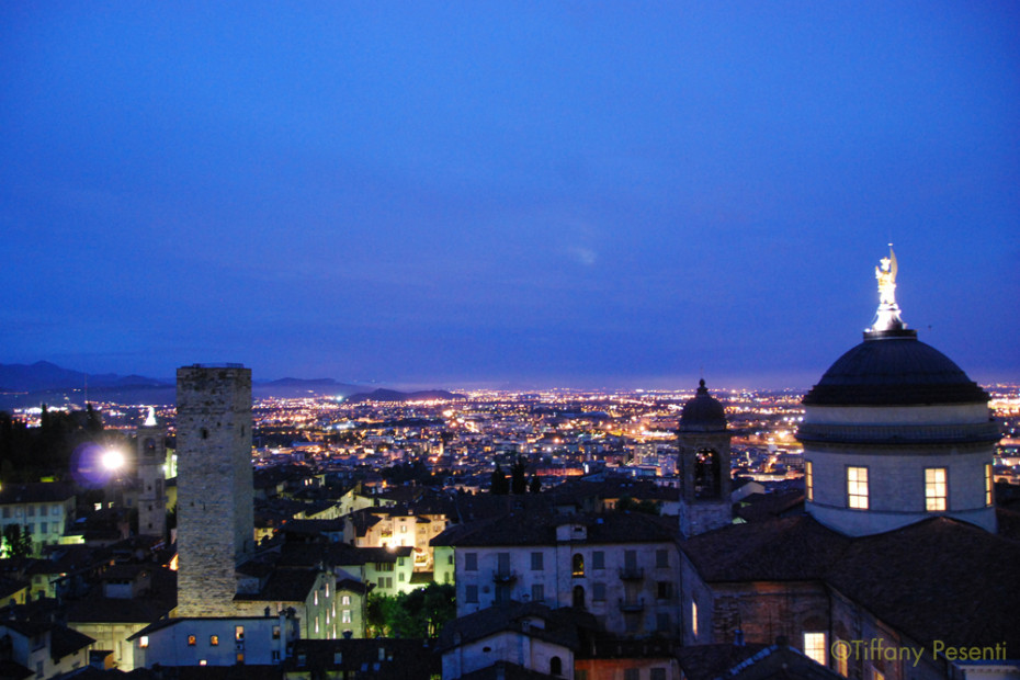 Vista dal Campanone di notte