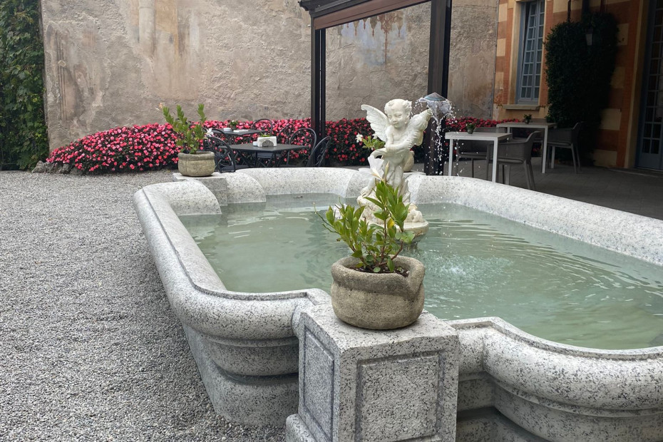 Dettaglio giardino di Villa Cipressi