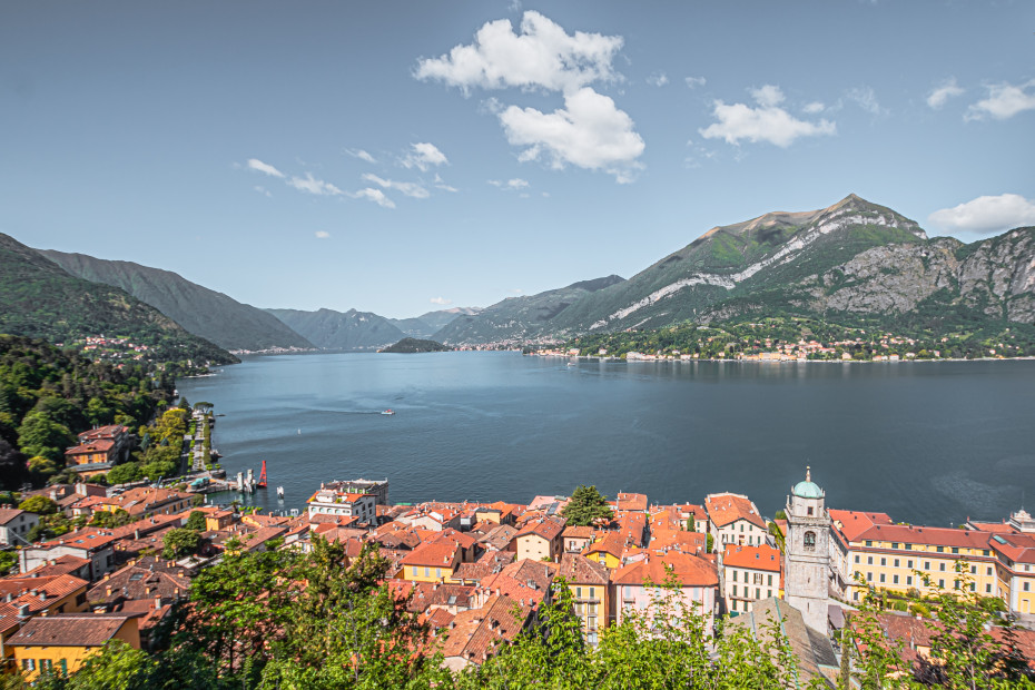Panorama di Bellagio dal Parco di Villa Serbelloni