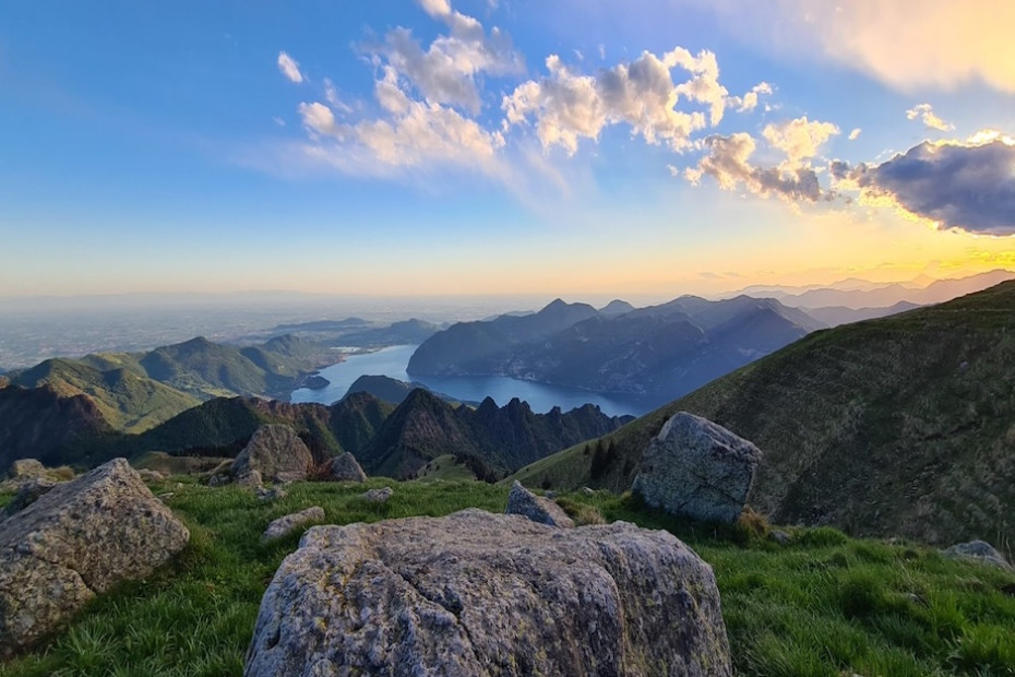 Trekking path from Pisogne to Monte Guglielmo