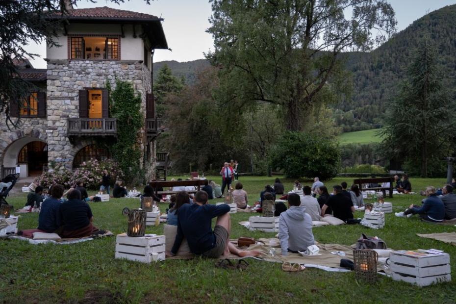 Voilà, il picnic con l'autore.