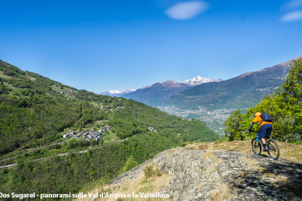 Dos Sugarel - panorami sulla Val d'Arigna e la Valtellina