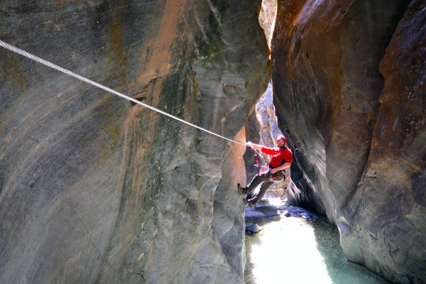 Gola up-carrucole sul torrente Scerscen