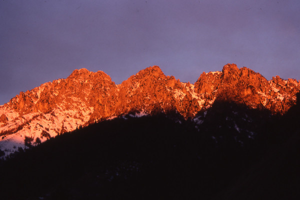 La corna Blacca all'alba