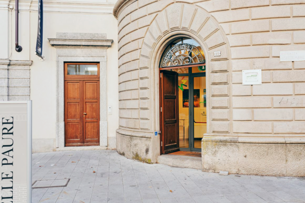 Palazzo delle Paure, foto dell'ingresso dell'Infopoint di Lecco
