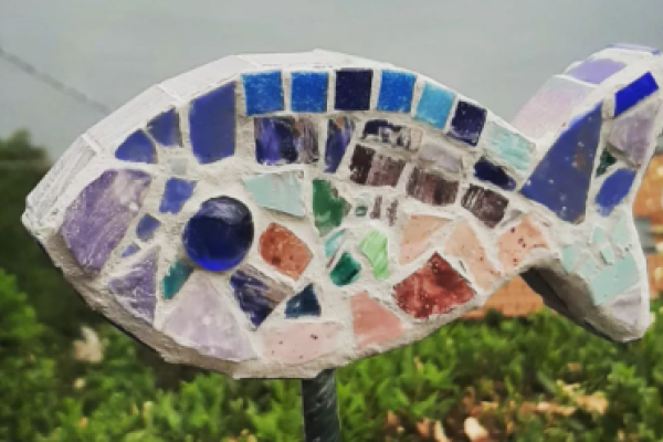 Mosaico a forma di pesce