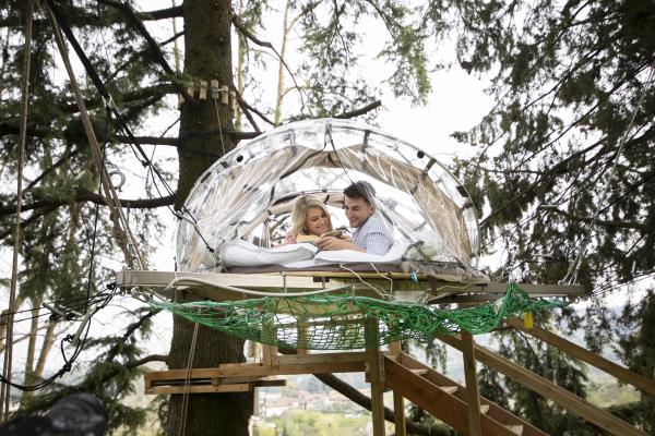 Exphera Cocoon - la prima Bubble in Italia sospesa sugli alberi 