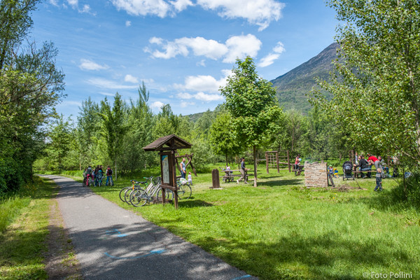 Area di sosta a Sondrio