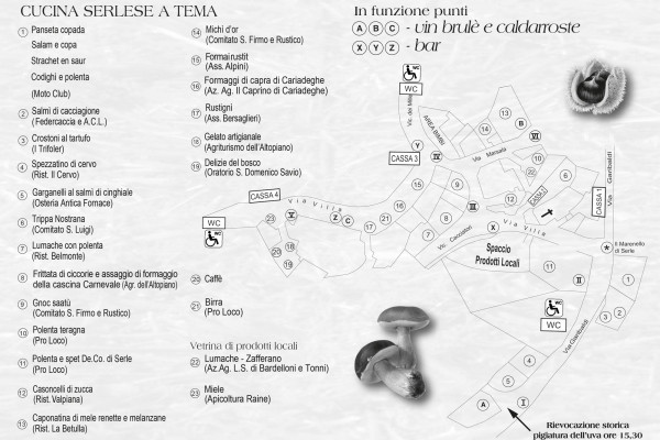 Mappa distribuzione stands