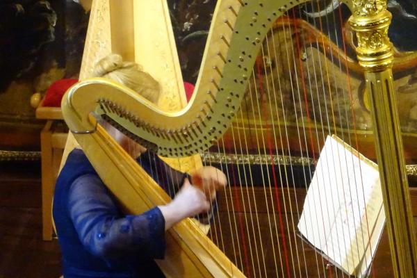 Villa Medici Giulini arpisti palcoscenico