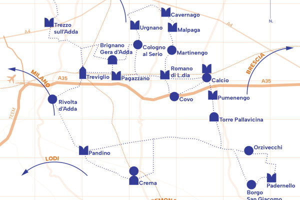 Giornate dei castelli, palazzi e borghi medievali edizione 2025_mappa