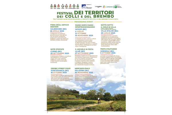 Festival dei territori dei Colli e del Brembo locandina