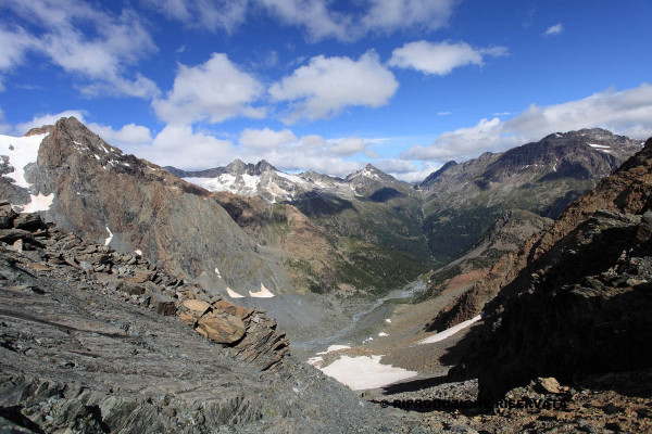 Discesa dal Passo Ventina