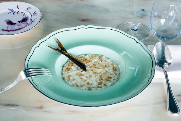 Risotto stracchino e sardina affumicata