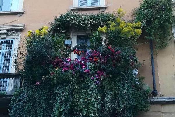 Balcone a Milano (ph IG @sarazalindi)