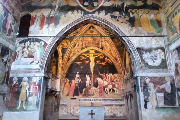 Affreschi dell’Oratorio Santo Stefano (Ph. IG @gabriele.zaniboni)