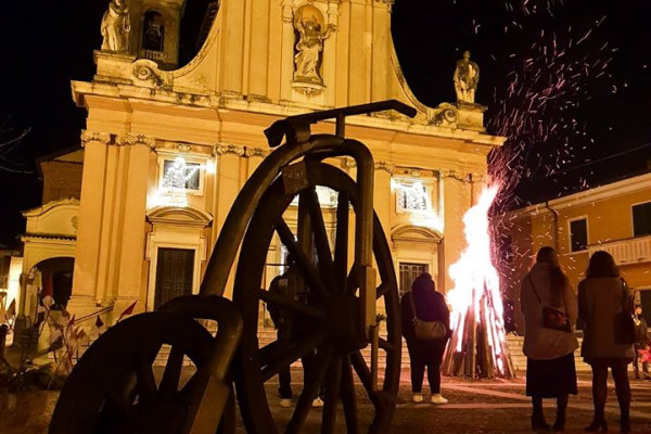 Falò di Natale a Gravellona Lomellina