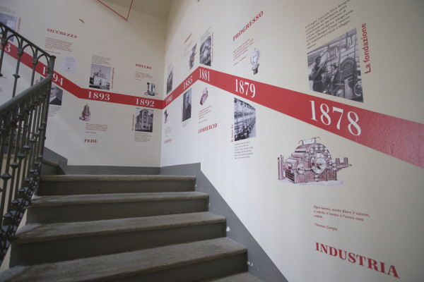 Crespi d'Adda, timeline entrance to the Info Point