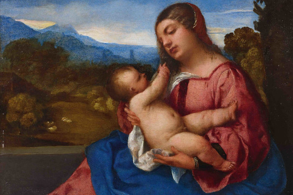 T. Vecellio: madonna col bambino (Ph: Accademia Carrara)
