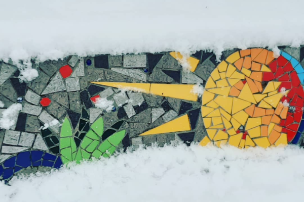 Mosaico sotto la neve